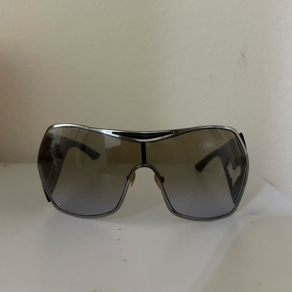 Dior Gaucho Shield XXL Y2K Framed 00's Luxury Women's Brown Silver Logos Travel